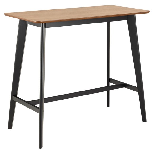 Bar table Aroxby, oak veneer, H105x120x60cm