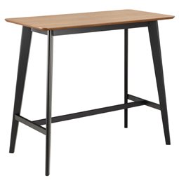Bar table Aroxby, oak veneer, H105x120x60cm
