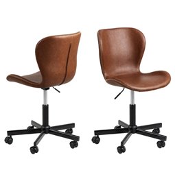 Office chair Atilde , brown, H87x55x54cm, seat height 44-51cm