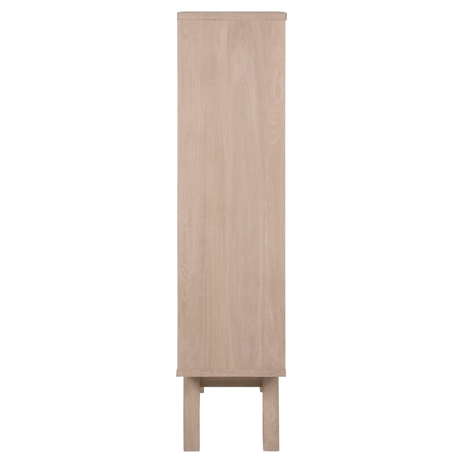 Display cabinet Alina, oak veneer, H145x72x36cm
