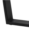 Valgomojo stalas Ablo, juodas, D110cm, H75 cm