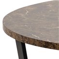 Обеденный стол Ablo, имитация коричневого мрамора, D110см, H75 см