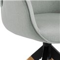 Valgomojo kėdė Acura, šviesiai pilkos sp., H91x60.5x58.5cm, sėdimosios dalies aukštis 51cm