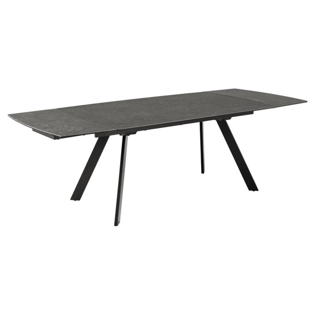 Valgomojo stalas Akbarn, juodas, H75x240x97cm