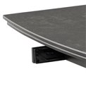 Valgomojo stalas Akbarn, juodas, H75x240x97cm