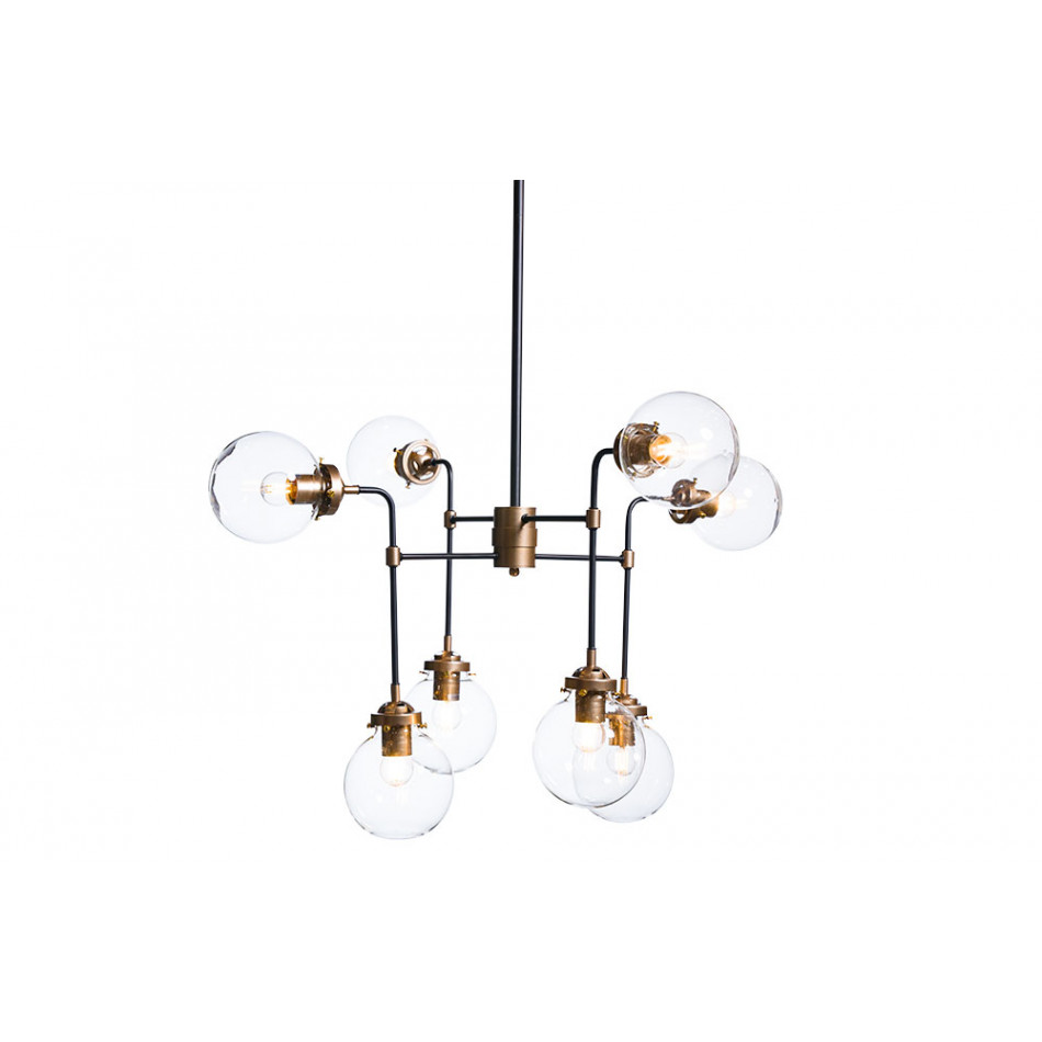 Pendant lamp Rejo, E27 8x60W(max), D80cm x H110-130cm