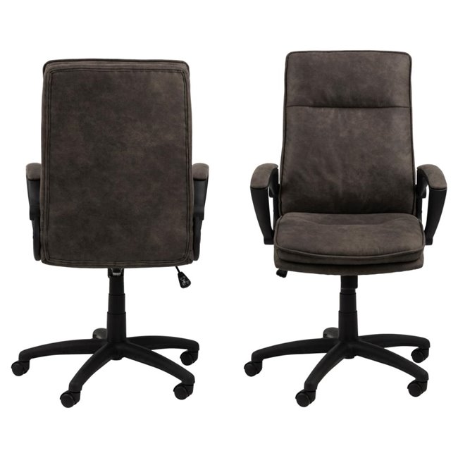 Office chair Acbraid, anthracite, H115x67x69.5cm, seat height 48-57cm