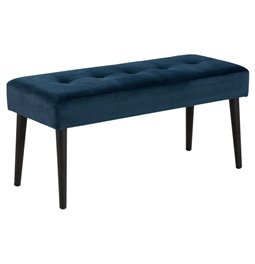 Bench Aglory, blue, H45x95x38cm, seat height 45cm