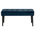 Bench Aglory, blue, H45x95x38cm, seat height 45cm