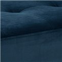 Bench Aglory, blue, H45x95x38cm, seat height 45cm