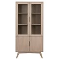 Display cabinet Arte, oak veneer, H192x94x40cm
