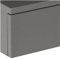 Bedside table Agnlan, grey, H22.5x35x32cm