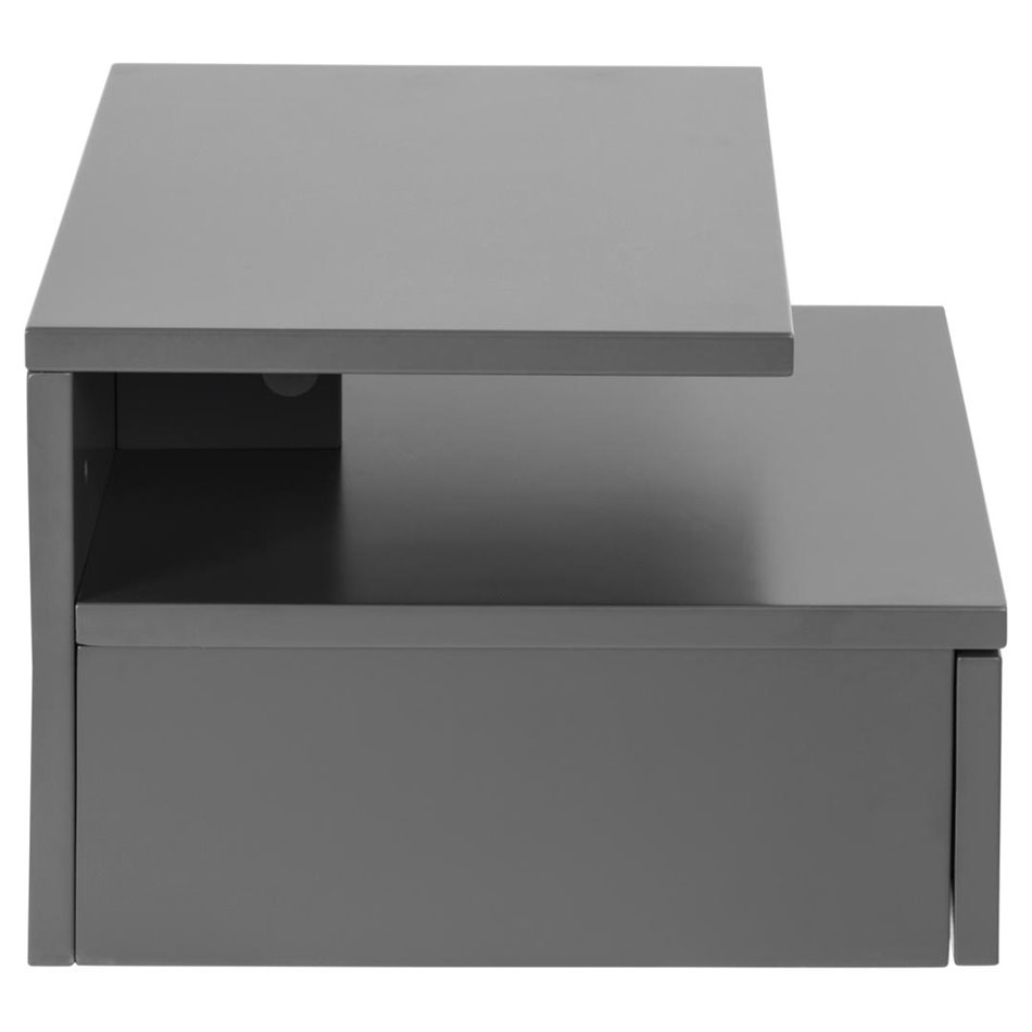 Bedside table Agnlan, grey, H22.5x35x32cm