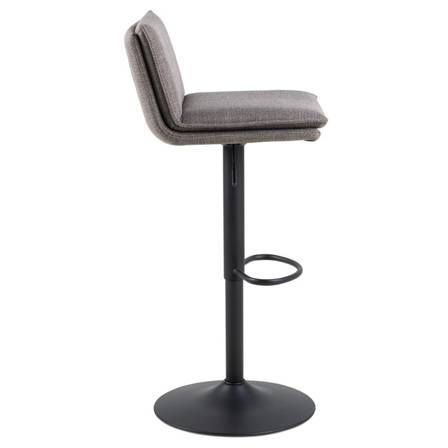 Baro kėdė Alfynn, rinkinyje 2 vnt, pilkos sp.-rudos sp., H107x44x53cm, sėdimosios dalies aukštis 68-89cm