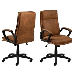 Biuro kėdė Acbraid, rudos sp., H115x67x69.5cm, sėdimosios dalies aukštis 48-57cm
