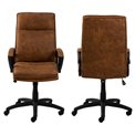 Office chair Acbraid, brown, H115x67x69.5cm, seat height 48-57cm