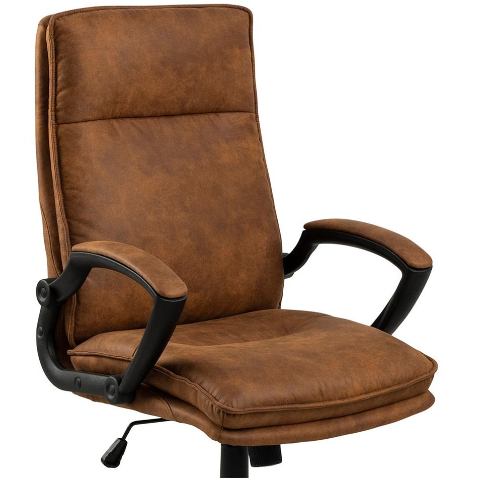 Office chair Acbraid, brown, H115x67x69.5cm, seat height 48-57cm