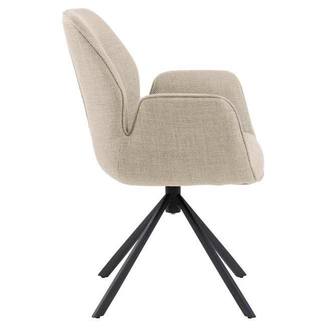 Valgomojo kėdė Acura, smėlio sp., H91x60.5x58.5cm, sėdimosios dalies aukštis 51cm