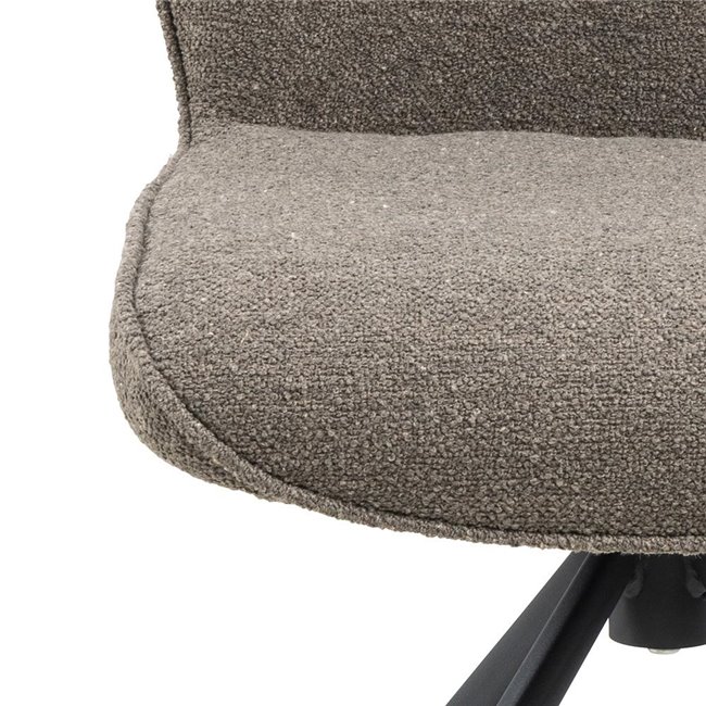 Valgomojo kėdė Acura, rinkinyje 2 vnt, rusvai pilka, H88.5x51x61.5cm, sėdimosios dalies aukštis 49cm