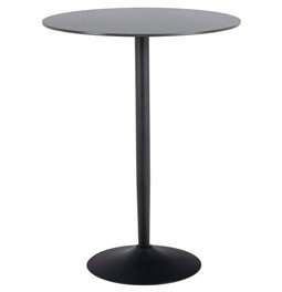 Bar table Alto, black, D80cm, H105 cm