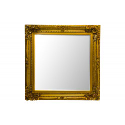 Sieninis veidrodis IMATRA, auksinės sp., 118x118cm