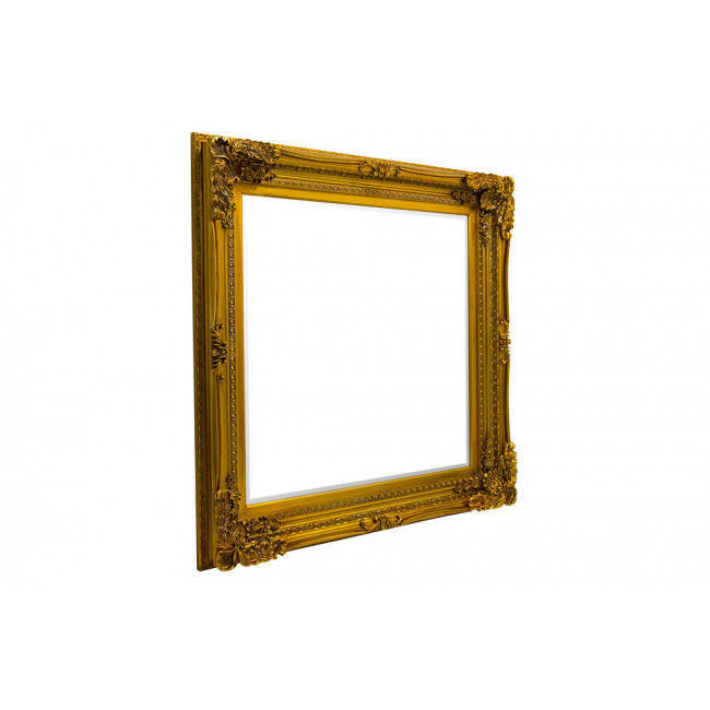 Sieninis veidrodis IMATRA, auksinės sp., 118x118cm