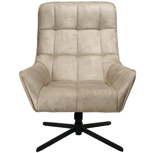 Armchair Oberwald with ottoman, beige,  98x42x73cm