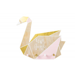 Hook Swan x4, 41x34cm