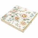 Pack of 20 paper napkins Zen Garden, white, 33x33cm