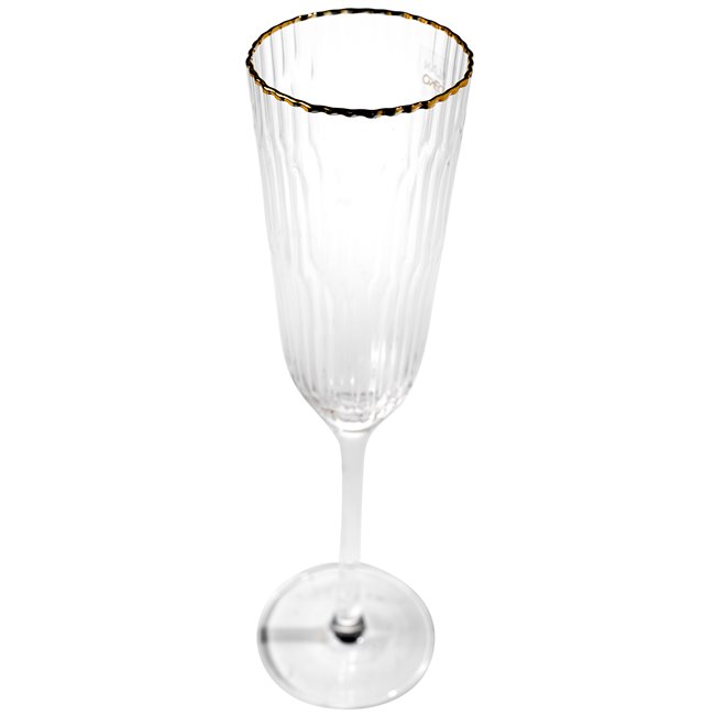 Champagne glass Bergo, metallic copper, H26, D5cm, 200ml