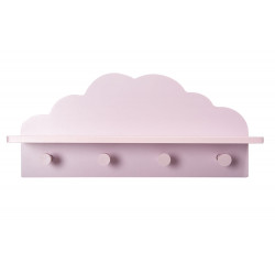 Hook Cloud x4, pink colour, 48x11.8x22cm