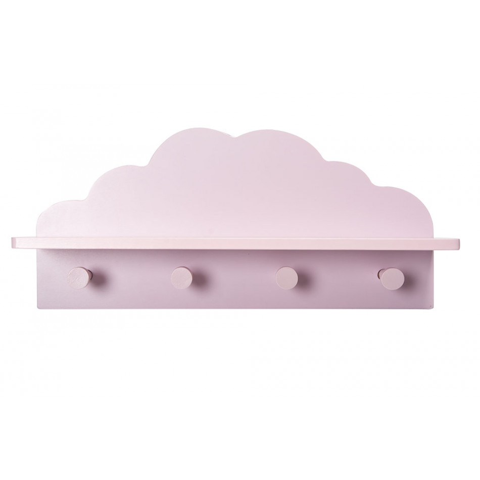 Hook Cloud x4, pink colour, 48x11.8x22cm