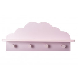 Hook Cloud x4, pink colour, 48x11.8x22cm