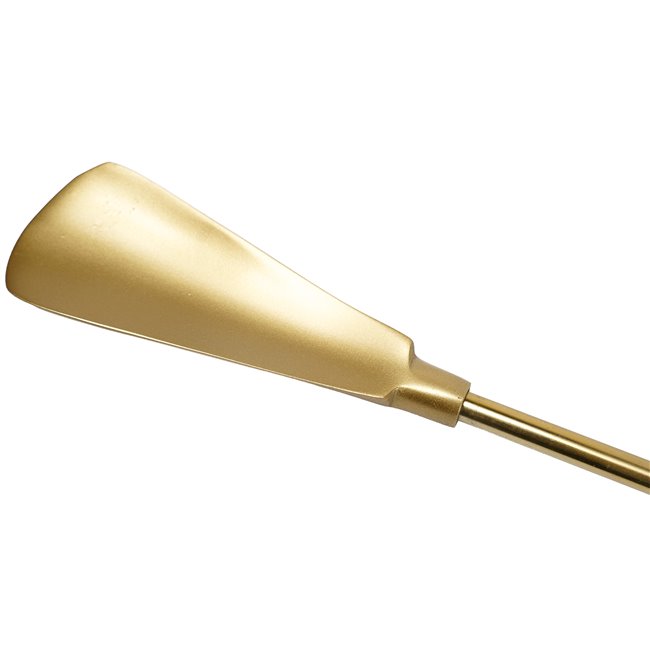 Shoe horn w/horn hand, gold finish, 62cm