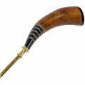 Shoe horn w/horn hand, gold finish, 62cm