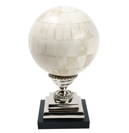 Decorative Bone ball, aluminium, 15x15xH25cm
