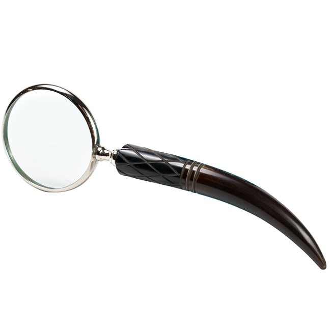 Brass MAG 3 NKL w/horn handle, 19.5x7.5x2cm