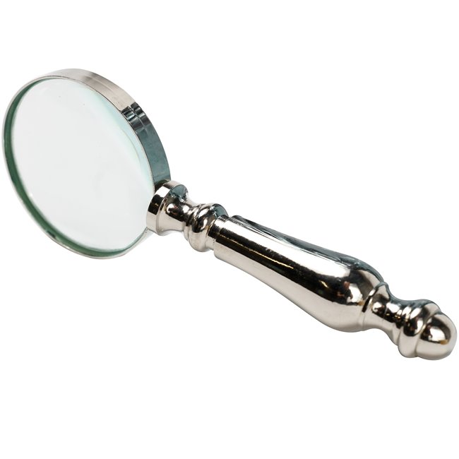 Alum magnifier with NKL handle, lens 5cm