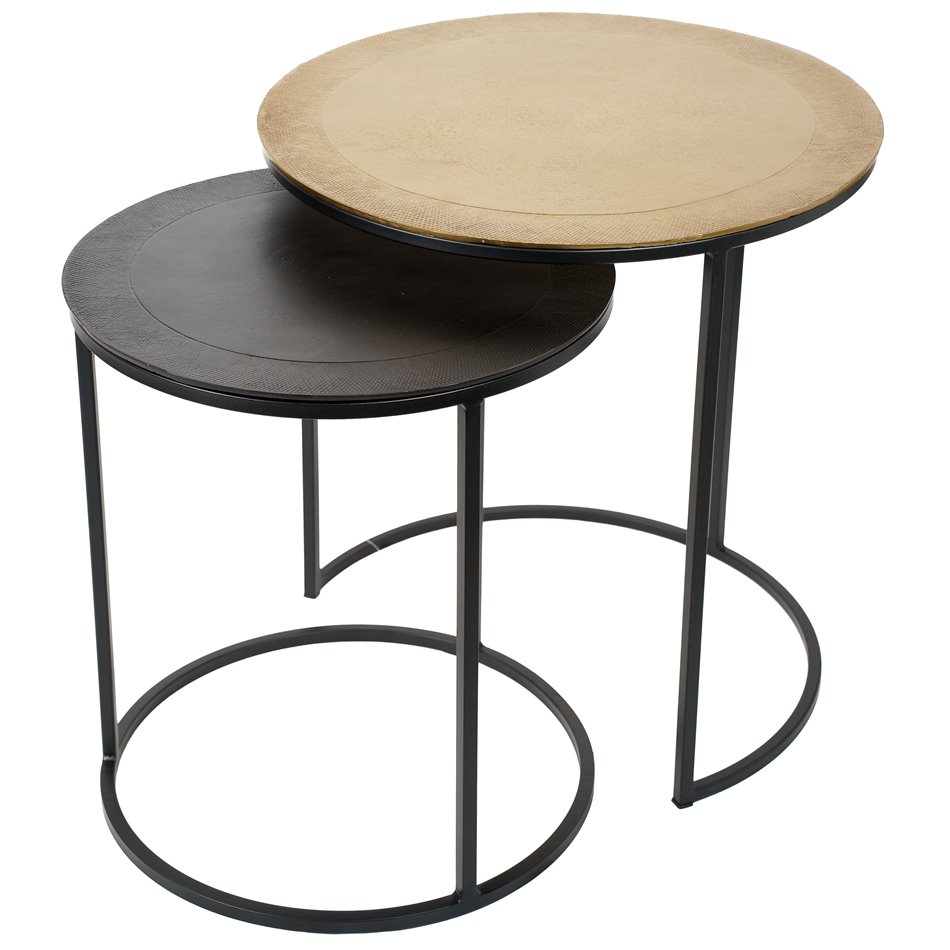 Side table Jardan set, 52x49x49cm, 46x41x41cm