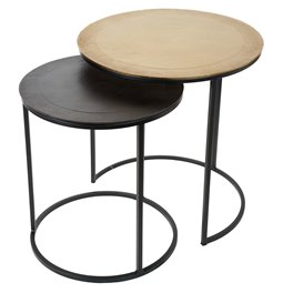 Side table Jardan set, 52x49x49cm, 46x41x41cm