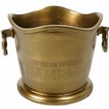 Wine cooler Juna, brass antique, 29x36x25 cm