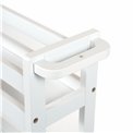 Wheels trolley White, 3 stores, H75X40x15cm