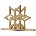 Декоративный держатель салфеток Star, алюминий, золотистого цвета, 10x15.2x5cm