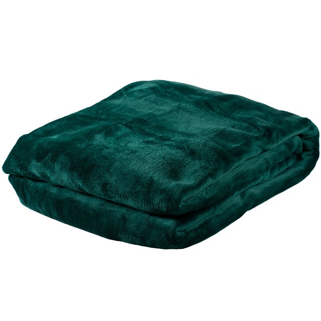 Throw Uni, green, 180x230cm