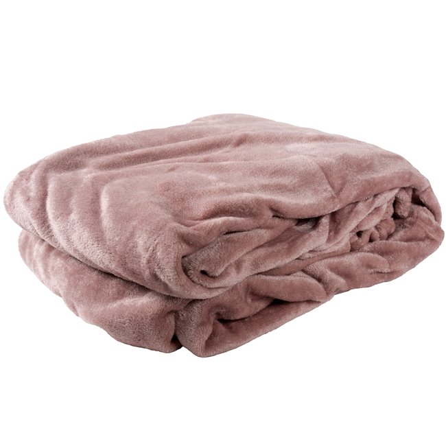 Throw Uni, pink, 180x230cm