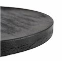 Tray, decorative plate of mango wood black, 30x2x30cm