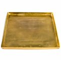 Padėklas, metalas, auksas sp., 30x2x30cm