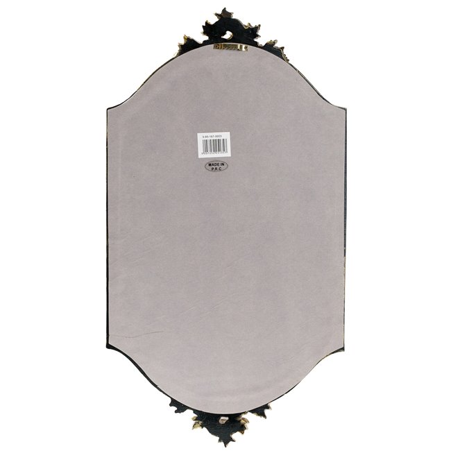 Wall mirror Inar, black/golden, 55x30x5cm