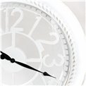 Plastic wall clock Intik, white, D60x5cm