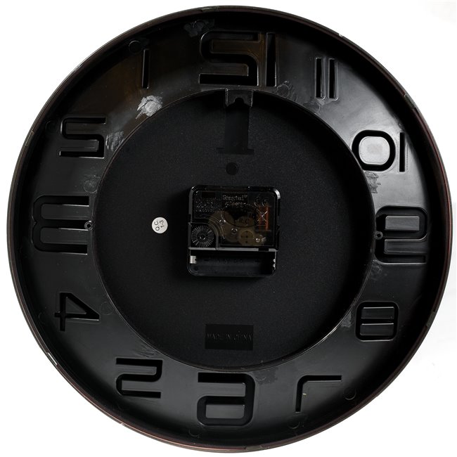 Plastic wall clock Brick, D28x4cm